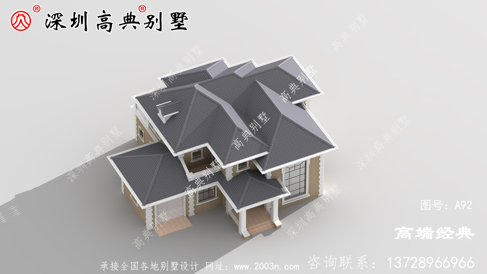 兩層別墅還帶車(chē)庫(kù)，非常實(shí)用比別人建的高層別墅高,有面子也不浪費(fèi)