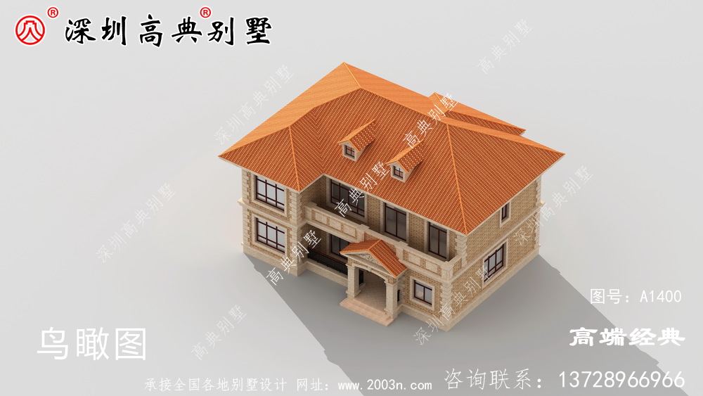 農村二層小別墅圖片，戶型合理外觀也不賴