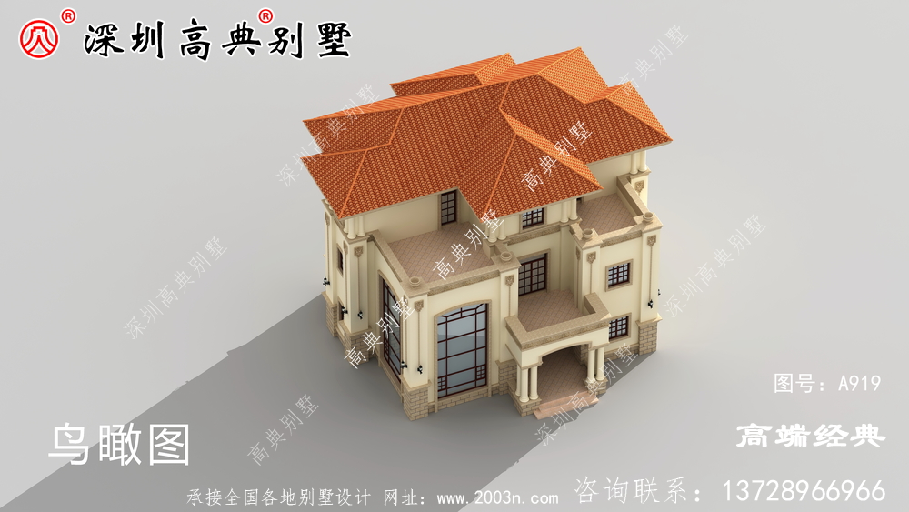 三層樓的設計圖農村簡單大氣，家庭多，可以這樣建造。