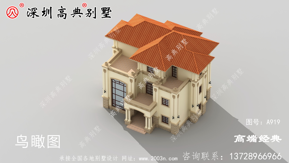 三層樓的設計圖農村簡單大氣，家庭多，可以這樣建造。