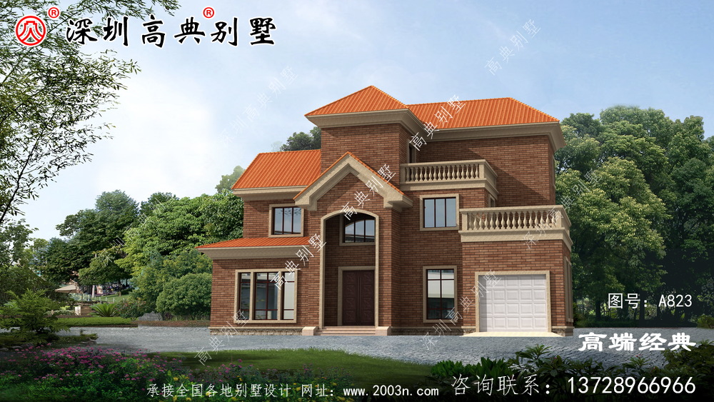 實力顏值雙在線的二層別墅，建在農(nóng)村一定是一道靚麗的風景線