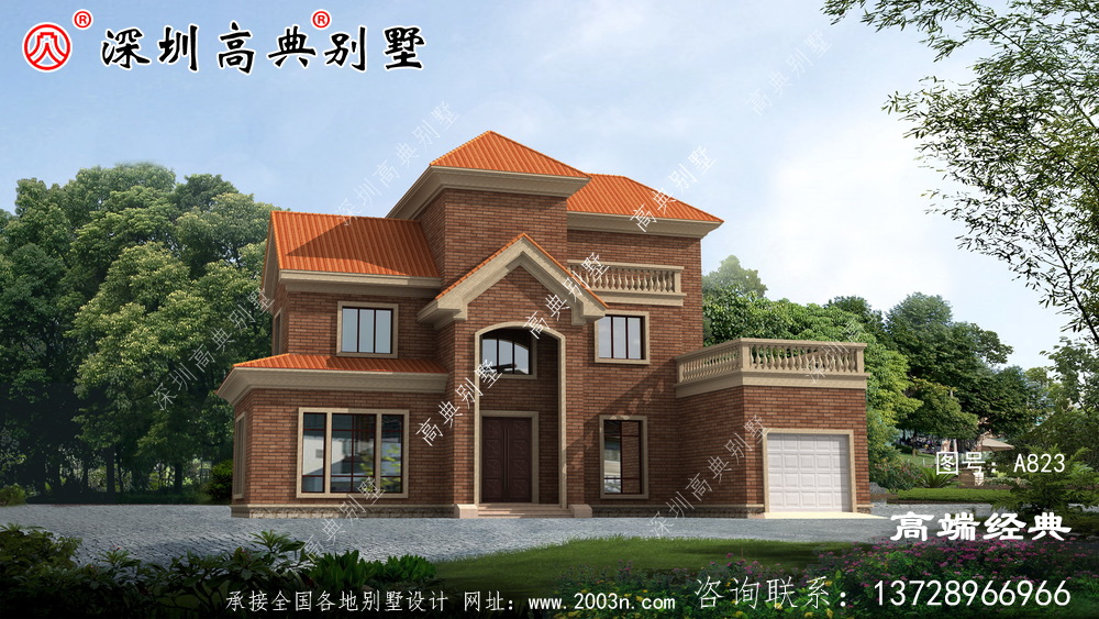 實力顏值雙在線的二層別墅，建在農(nóng)村一定是一道靚麗的風景線