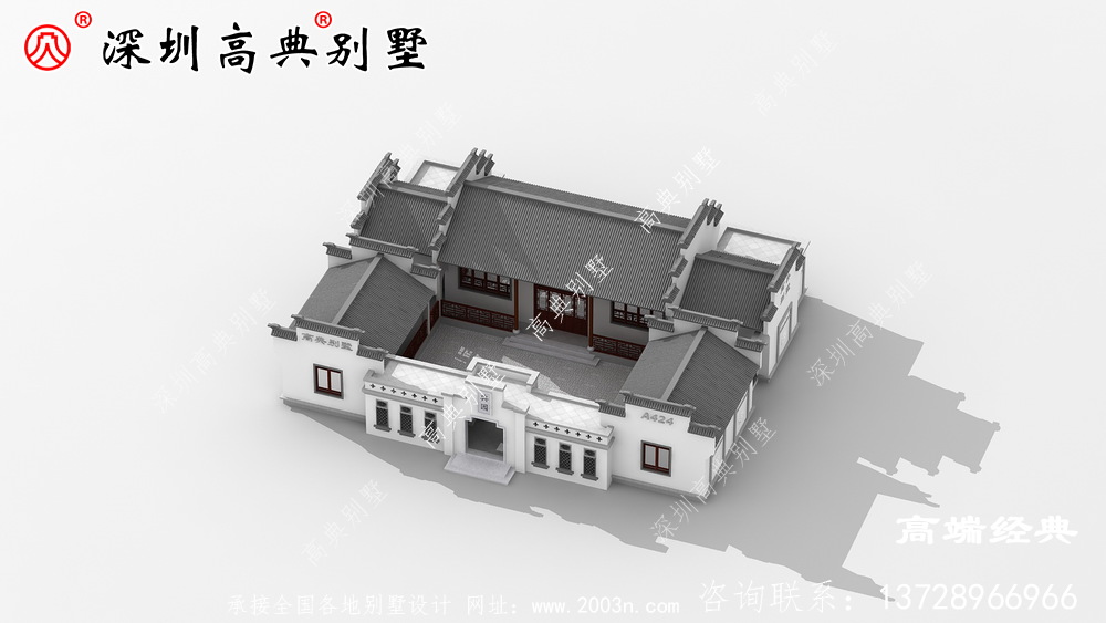 大庭院設計的四合院完成承接了中國傳統文化