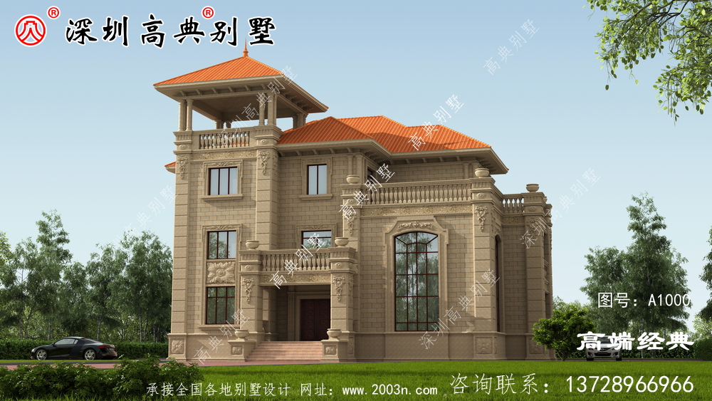 農村三層別墅，建好后誰看誰羨慕