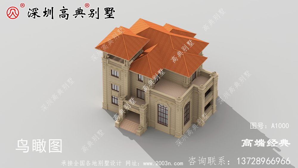 農村三層別墅，建好后誰看誰羨慕