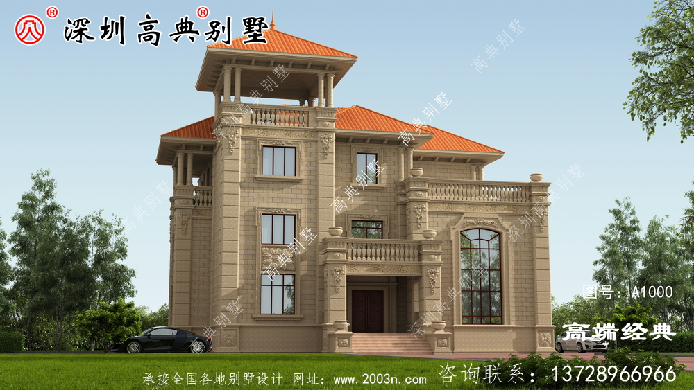 農村三層別墅，建好后誰看誰羨慕