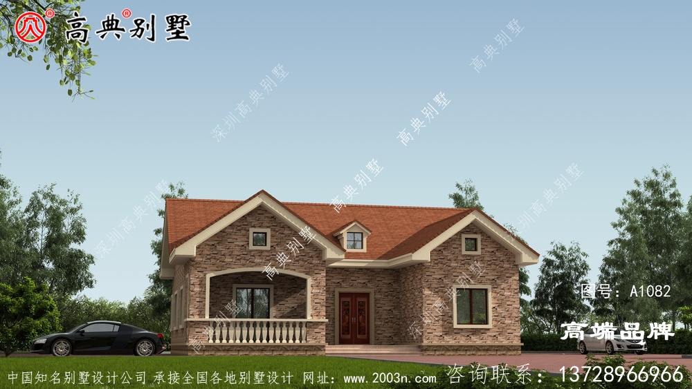 農村一層半別墅效果圖，沒錢也能建