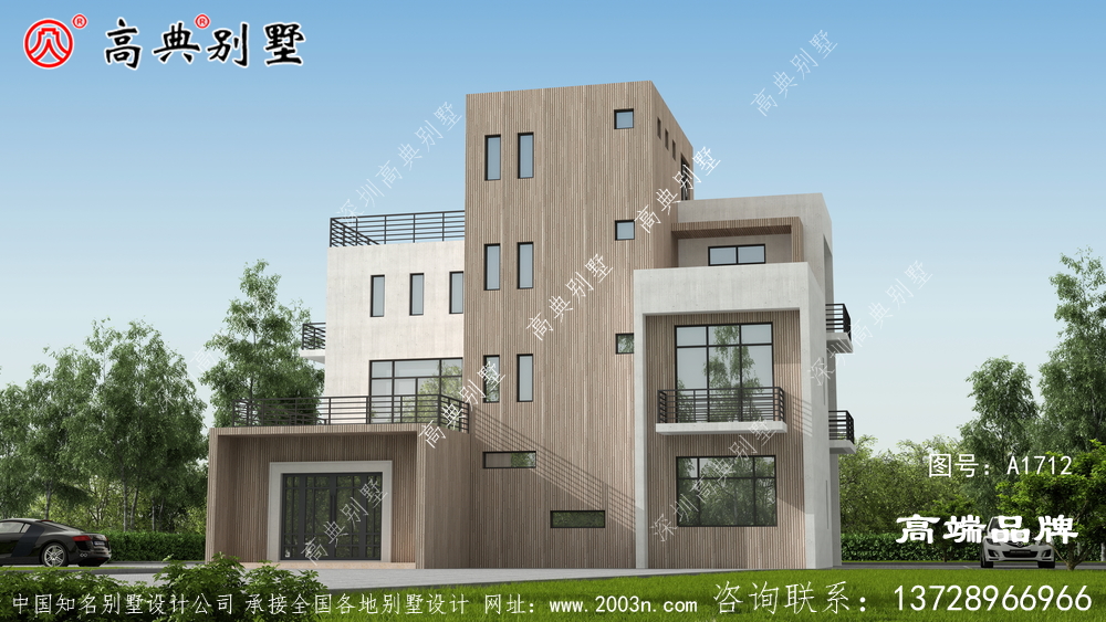 現代三層半別墅，在方寸之間展現美感