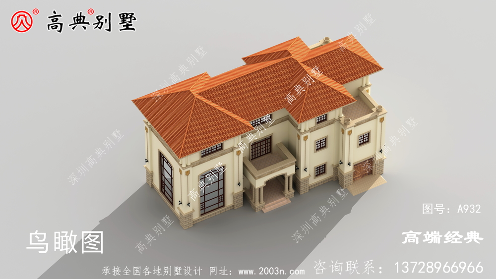 便宜又實惠，很多家庭都能承受的農村簡歐別墅