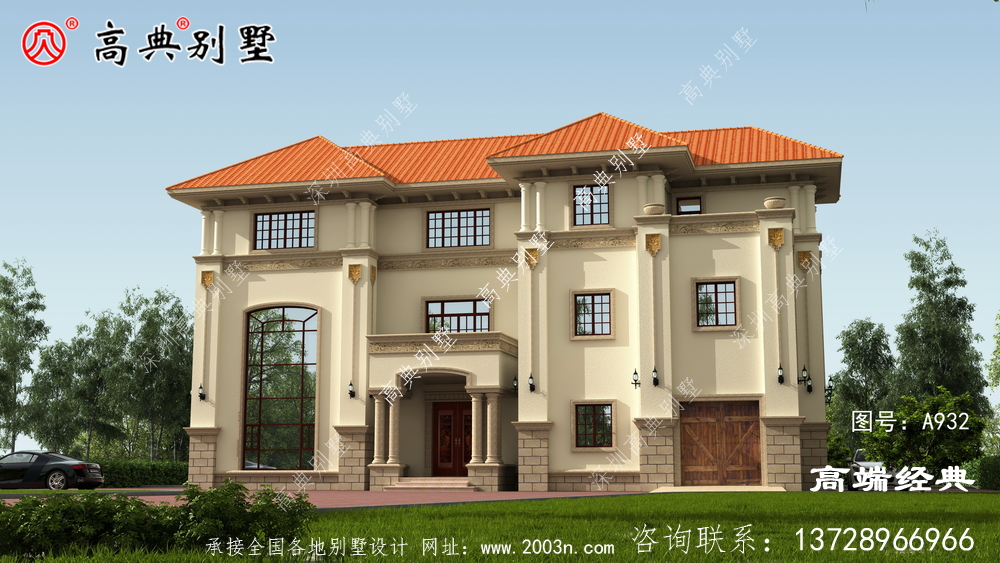 便宜又實惠，很多家庭都能承受的農村簡歐別墅