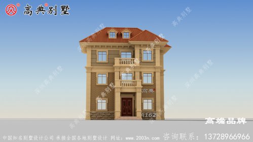 農村三層歐式別墅設計圖紙，戶型簡單