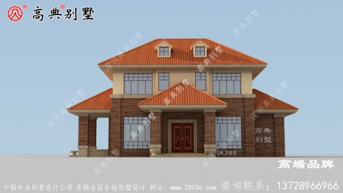 農(nóng)村小型二層歐式別墅設(shè)計圖，外觀靚