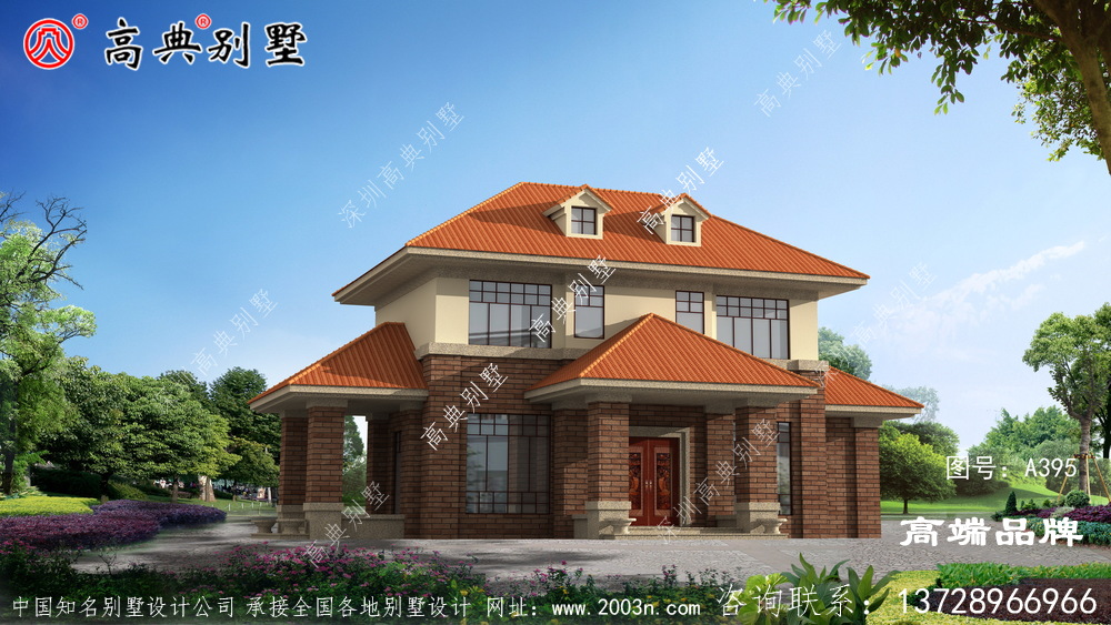 農(nóng)村小型二層歐式別墅設(shè)計圖，外觀靚麗居住舒適，你一定會喜歡