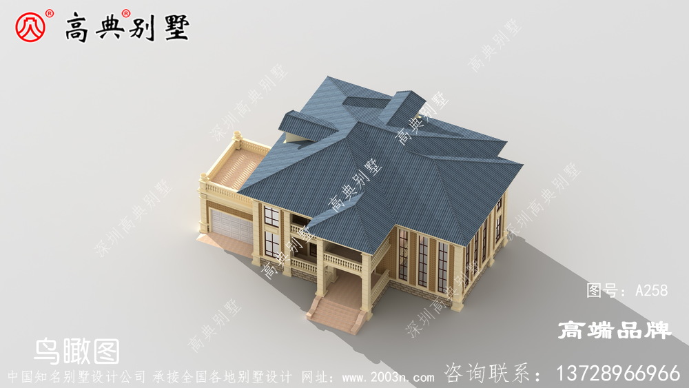 兩層簡約設計，純樸的鄉村氛圍別墅